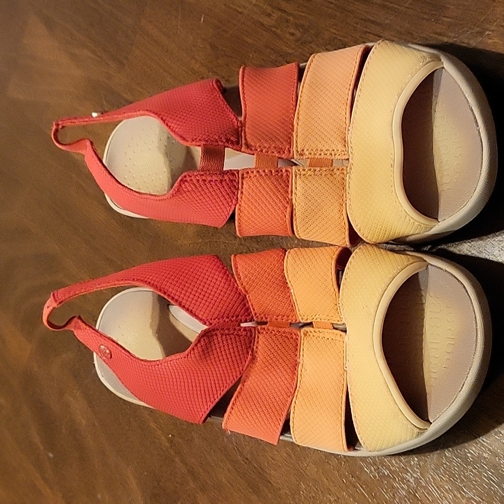 B- Zees Orange Spring Summer Sandals